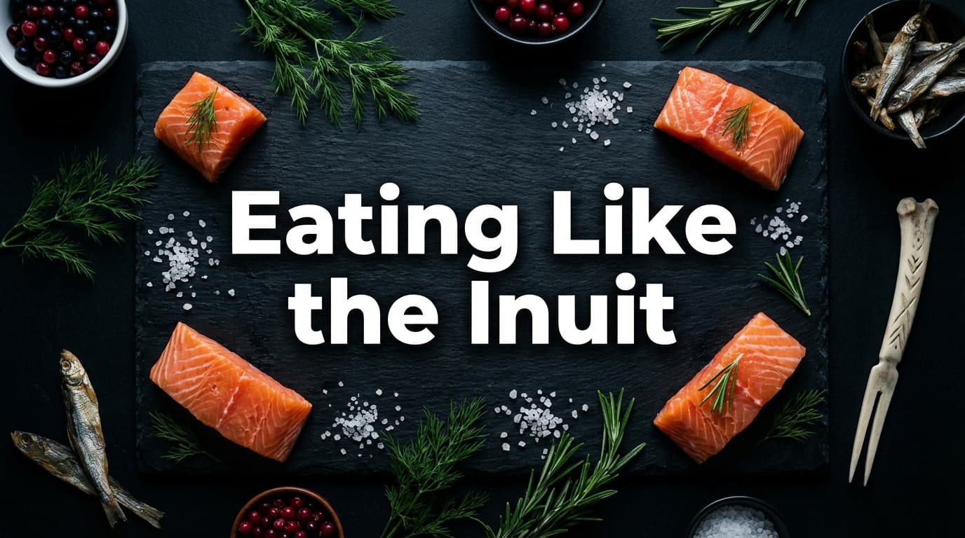 Wild sockeye salmon fillet on dark slate with ice crystals, dramatic editorial food photography